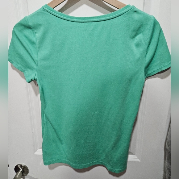 Lilly Pulitzer green scoop neck tee shirt small - Picture 6 of 6